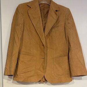 Women's Corduroy Blazer Jacket - Tan